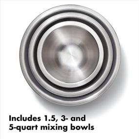 img 3 attached to 🥣 OXO Good Grips Stainless-Steel Mixing Bowl Set - 3-Piece Durable and Ergonomic Design