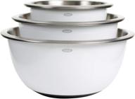 🥣 oxo good grips stainless-steel mixing bowl set - 3-piece durable and ergonomic design logo