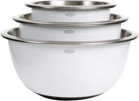img 4 attached to 🥣 OXO Good Grips Stainless-Steel Mixing Bowl Set - 3-Piece Durable and Ergonomic Design
