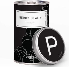 img 1 attached to 🕯️ PRESH Berry Black Scented Soy Candle - Large Can, 21 oz.