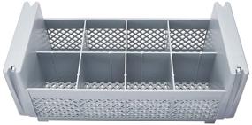 img 1 attached to 🔒 Durable and Convenient Cambro 8FBNH434151 8-Compartment Gray Flatware Rack, 1/2 Size