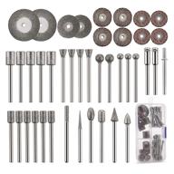 🔨 cedilis stone carving set, 43-pack - 26 diamond burr bits, 10 impeller, 4 diamond cutting wheel, 3 metal dremel, polishing rotary tools for stone, rocks, jewelry, glass, ceramics logo