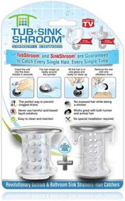 img 4 attached to 🛁 TubShroom and SinkShroom: Chrome Hair Catchers to Protect Your Drains