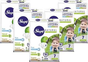 img 4 attached to Sleepy Natural Diapers Size Hypoallergenic
