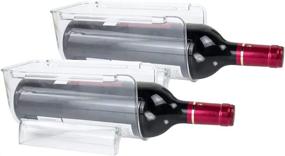 img 4 attached to 🍷 MODOWEY Stackable Wine Rack Storage: Organize Bottles in Your Fridge, Countertop, Pantry, and Bars