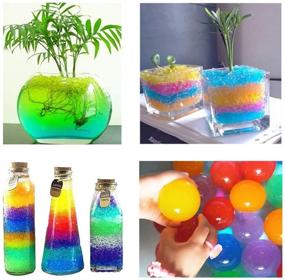 img 1 attached to JAZZAIR 500Pcs Large Water Beads Non Toxic | Jumbo Water Gel Beads | Rainbow Mix Water Growing Balls for Spa Refill, Plants Vase Filler | Kids Tactile Sensory Toys | Wedding Home Decoration