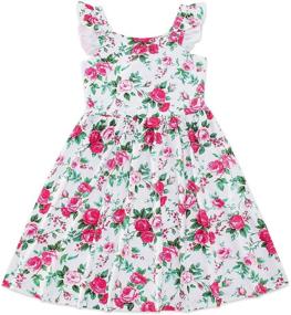 img 3 attached to 👗 Sleeveless Mermaid Vintage Sundress for Girls' Clothing - Dresses