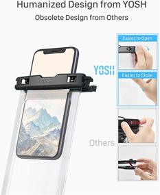 img 2 attached to 📱 YOSH Waterproof Phone Lanyard Pouch: Crystal Clear IPX8 Water Proof Case for iPhone11 Pro Max XR XS X 8 7 6 SE Galaxy Pixel - Perfect for Beach, Kayaking, Travel, Bath