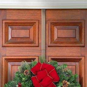 img 1 attached to 🎄 Adjustable Length Wreath Hook and Hanger - 2PACK- Oil Rubbed Bronze - Holds up to 20 lbs. by Haute Décor