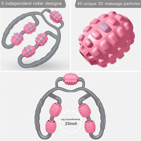 img 1 attached to 🌀 FlexiRoller: Универсальный массажный стик с рукояткой из пены для мышц ног и рук - Инструмент для глубокого массажа тканей для снятия мышечной боли, скованности и напряжения.