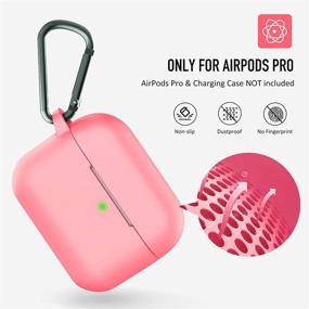 img 3 attached to 🎀 Barbie Pink AirPods Pro Case Cover by Coffea - Protective Silicone Cover with Keychain for Apple AirPods Pro [US Patent Registered]