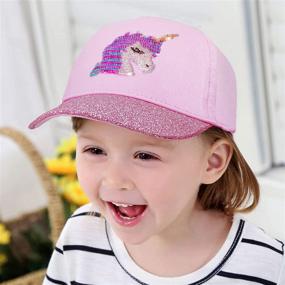 img 3 attached to 🧢 Kids Girls Baseball Cap Hat for Spring and Summer, Ideal Sun Hats for Beach Activities