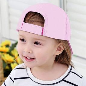 img 2 attached to 🧢 Kids Girls Baseball Cap Hat for Spring and Summer, Ideal Sun Hats for Beach Activities