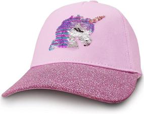 img 4 attached to 🧢 Kids Girls Baseball Cap Hat for Spring and Summer, Ideal Sun Hats for Beach Activities