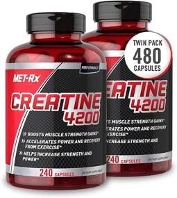 img 4 attached to MET-Rx Creatine 4200 Supplement: Supports Muscles Pre 💪 and Post Workout - 2 Pack (480 Total Count)