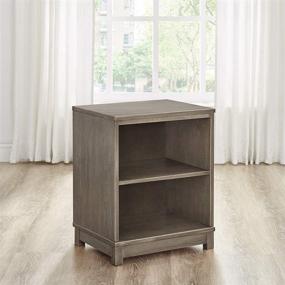 img 3 attached to 📚 Versatile Solid Wood Bookcase/End Table: Classic Brands Sam & Jack with Two Shelves in Weathered Grey