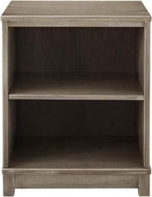 img 2 attached to 📚 Versatile Solid Wood Bookcase/End Table: Classic Brands Sam & Jack with Two Shelves in Weathered Grey