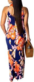 img 2 attached to Spaghetti Bohemian Printed Sundress Dresses Women's Clothing and Dresses