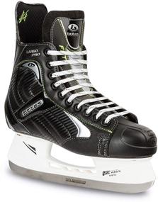 img 4 attached to ⛸️ Largo 571 PRO Ice Hockey Skates: European-Made (Czech Republic) – Black Color