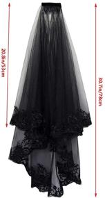 img 2 attached to Свадебные перчатки Jerbro Bridal Halloween для женщин, аксессуары