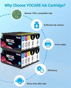 img 2 attached to YOCARE Compatible Ink Cartridge Replacement for HP 950XL 951XL - Premium Vivid Printouts - OfficeJet Pro 10 Pack