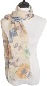 img 2 attached to Elegant Viscose Artistic Floral Fashion Women's Accessories