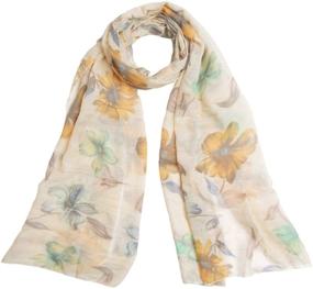 img 3 attached to Elegant Viscose Artistic Floral Fashion Women's Accessories