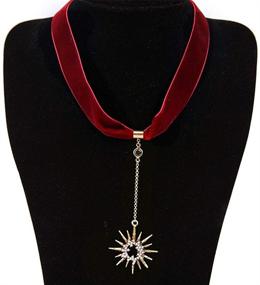 img 2 attached to Vintage Rhinestone Girls' Jewelry: AILUOR Fashion Necklace Shines with Elegance