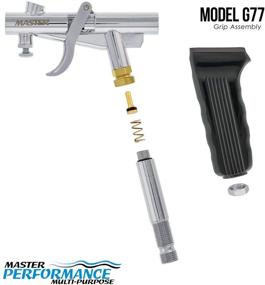 img 1 attached to 🎨 Master Airbrush Model G77: Dual-Action Gravity Feed Airbrush for Auto Graphics, Art, and Hobby with 2 Nozzle Sets, Fan & Round Pattern Head, and 3 Cup Sizes