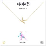 musthave alphabet necklace pendant extender girls' jewelry logo