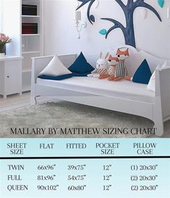 img 1 attached to 🐱 MALLARY BY MATTHEW Kitty Love Full Microfiber Print Sheet - Super Soft and Perfect for Kids