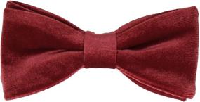 img 4 attached to Мужские аксессуары "Mrs Bow Tie" из бархата с завязкой.