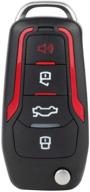 🔑 selead flip key fob 4 кнопки бесключевой пульт для входа 315 мгц для 2005-2013 ford mustang cwtwb1u331 - антикражное бесключевое устройство входа - сток сша логотип