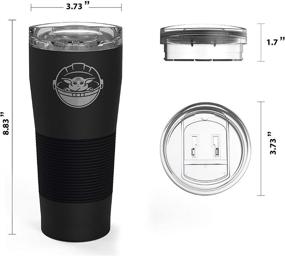 img 2 attached to 🥤 Premium Zak Designs Star Wars The Mandalorian Tumbler - Baby Yoda Edition (28oz, BPA-Free)