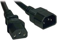 💻 удлинитель питания tripp lite для компьютера 13a, 16awg 6 футов чёрный (iec-320-c14 к iec-320-c13, p004-006-13a) логотип
