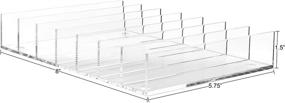 img 1 attached to 🧼 Mantello BPA-Free Acrylic Makeup Palette Organizer Holder – Keep Your Bathroom Counter-Tops Tidy and Organized – Easy-to-Clean Storage Solution – 8 x 5.75 x 1.5 inches – Clear