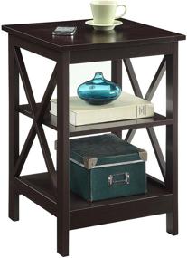 img 3 attached to Espresso Oxford End Table by Convenience Concepts