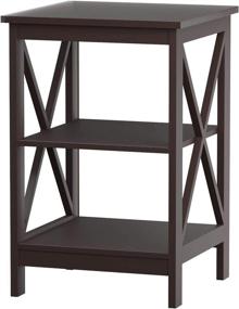 img 4 attached to Espresso Oxford End Table by Convenience Concepts