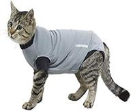 stylish kruuse buster body suit for 🐱 cats in black/grey - ultimate comfort and protection! logo