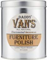 🐝 daddy van's economy size 32 ounce unscented beeswax furniture polish - all natural formula logo