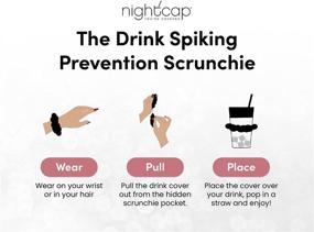 img 2 attached to 🍹 NightCap Drink Cover Scrunchie: Prevent Drink Spiking with this Reusable Scrunchie - As Seen on Shark Tank!