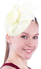 img 3 attached to 👒 Biruil Fascinators: Elegant Cocktail Headband for Special Occasions - Kentucky Women's Accessories