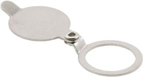 img 2 attached to 🔐 Defender Security S 4793 Solid Brass Privacy Cover for Door Viewers with 9/16 in. Outside Diameter Cylinders, Satin Nickel Plated Finish - Pack of 1