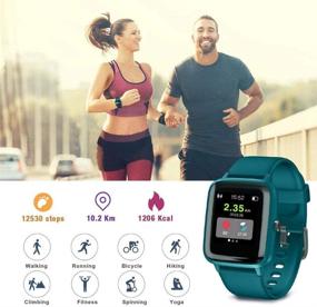 img 2 attached to 🌟 Blackview Smart Watch: All-Day Activity Tracker with Heart Rate Sleep Monitor - 5ATM Waterproof Pedometer for Android and iOS Phones