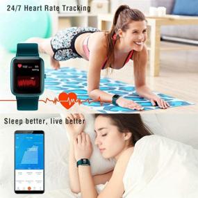 img 3 attached to 🌟 Blackview Smart Watch: All-Day Activity Tracker with Heart Rate Sleep Monitor - 5ATM Waterproof Pedometer for Android and iOS Phones