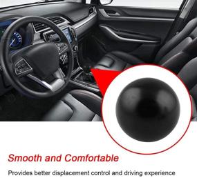 img 3 attached to 🚗 RYANSTAR Shift Knob Adapter Kit: Universal Round Ball Shape Black Gear Shifter Lever for Cars