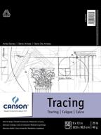 📝 canson foundation tracing paper pad: perfect for ink, pencil and markers, 9x12 inch, 50 sheets logo