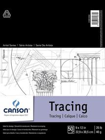 img 3 attached to 📝 Canson Foundation Tracing Paper Pad: Perfect for Ink, Pencil and Markers, 9x12 Inch, 50 Sheets