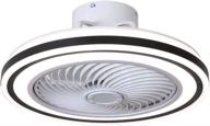 enhance your space with fscar 20-inch invisible ceiling fans with light: 72w led, 3 speeds, and remote control for kitchen and bedroom логотип