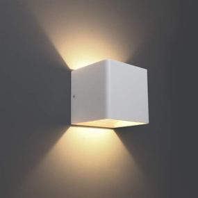 img 3 attached to 🔦 Ralbay LED Modern Indoor Wall Sconce 2-Pack: Stylish 10W Aluminum Light Fixture for Ambiance in Living Room, Bedroom, and Hallway - Warm White Light (3000K)
